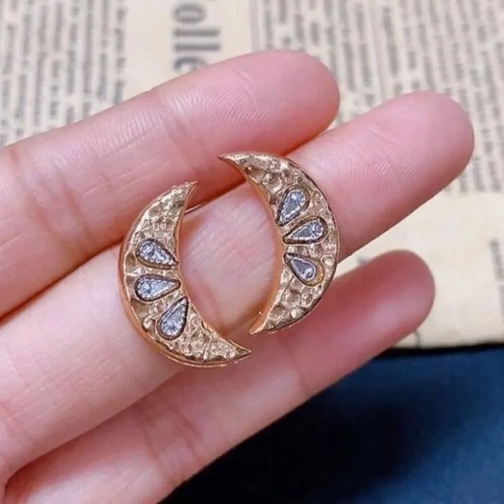 Bohemian moon earrings N615